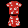 DENIM TEAR RED SET