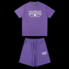 DENIM TEAR WASHED PURPLE SET