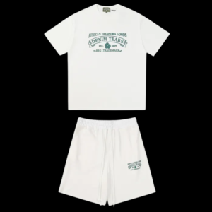 DENIM TEAR WHITE SET