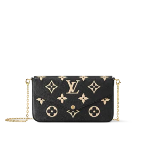 Louis Vuitton Felicie Pouch - Black Beige