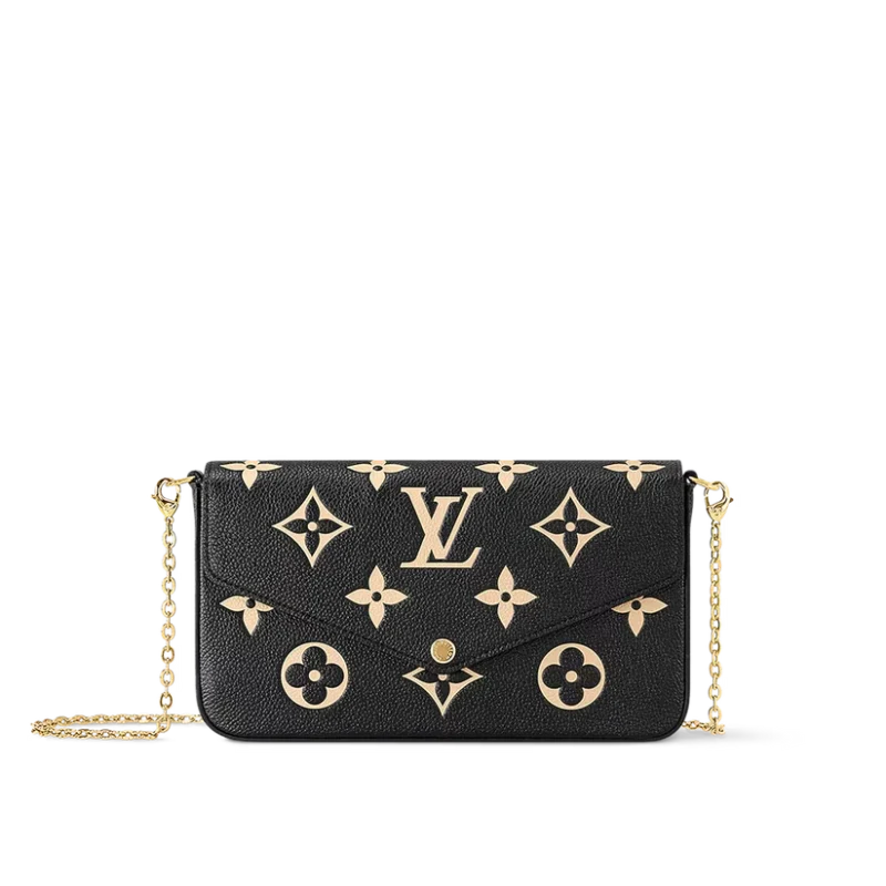 Louis Vuitton Felicie Pouch - Black Beige