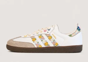 Adidas Samba OG Satin - White / Floral Cloud Clear Granite