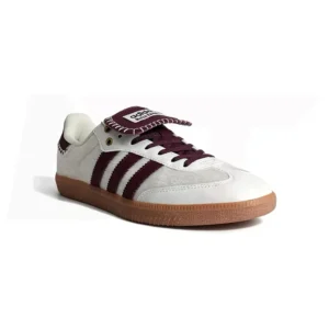 Alternative view of Adidas Samba x Wales Bonner - Cream White / Mystery Brown