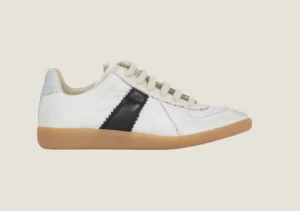 Maison Margiela Replica - Cotton Drill & Suede / White / Black