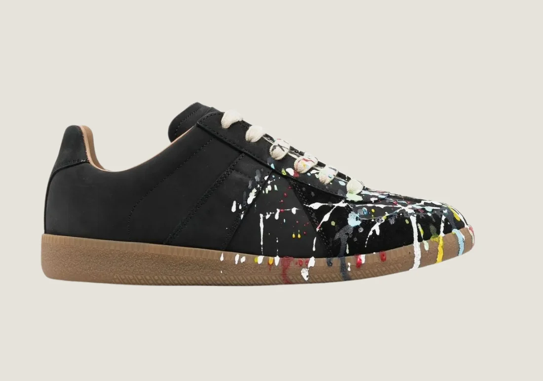 Maison Margiela Replica - Nubuck Leather & Velour / Paint Splatter