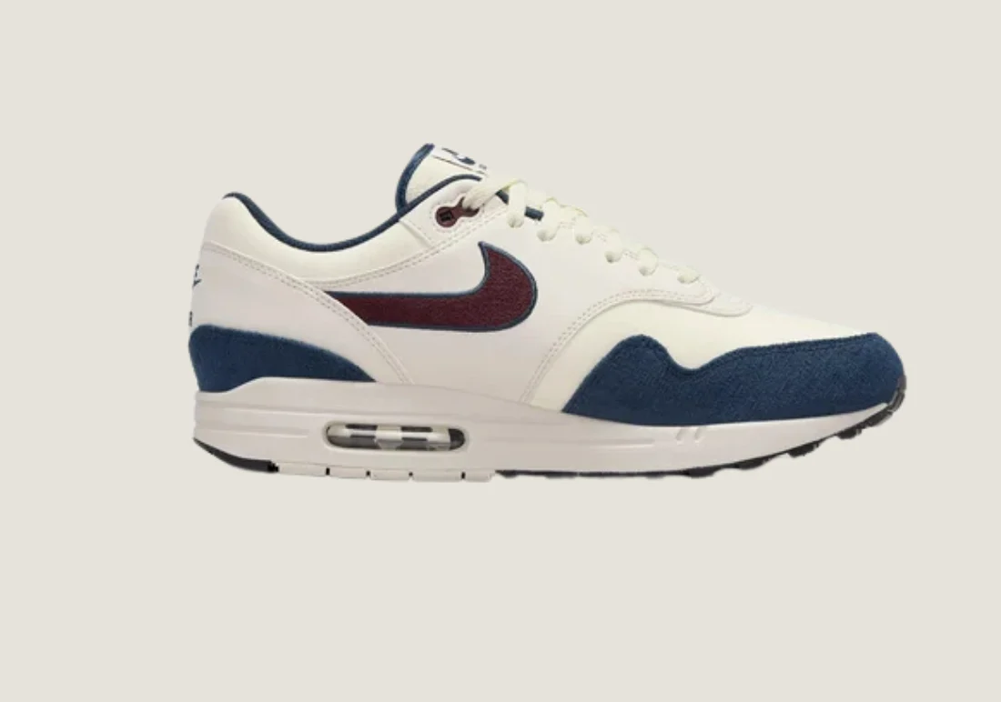 Nike Air Max 1 - "Notebook Doodles" Sail / Navy / Burgundy