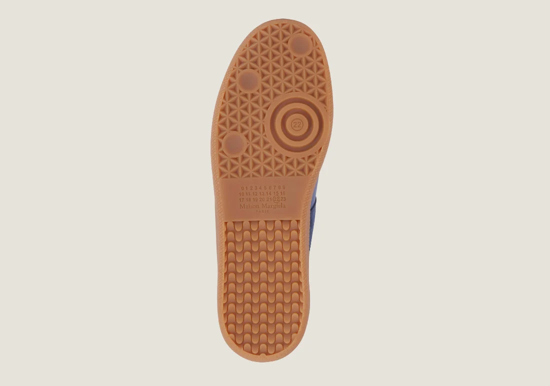 Maison Margiela Replica - Nappa Leather & Suede / Blue / Honey Sole - Image 4