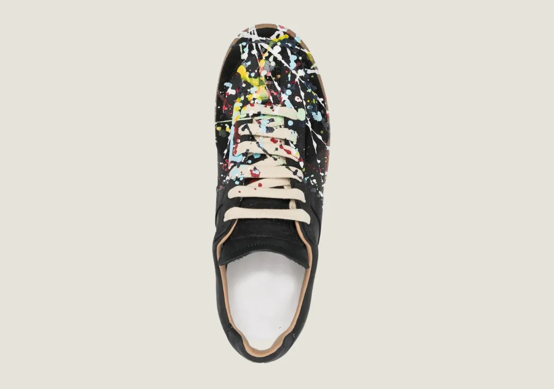 Maison Margiela Replica - Nubuck Leather & Velour / Paint Splatter - Image 4