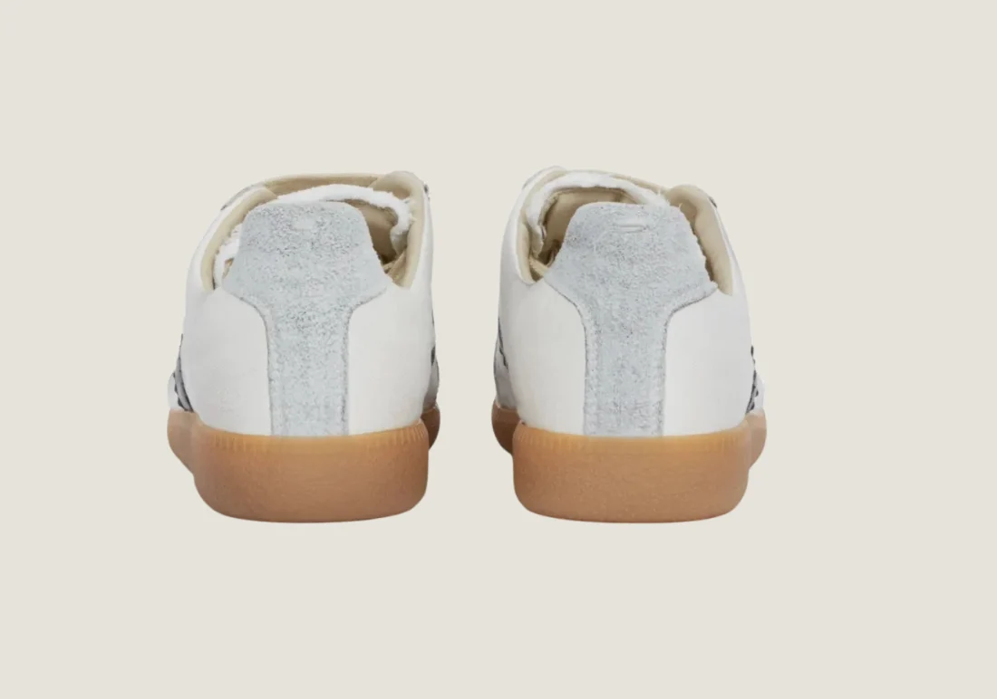 Maison Margiela Replica - Cotton Drill & Suede / White / Black - Image 3