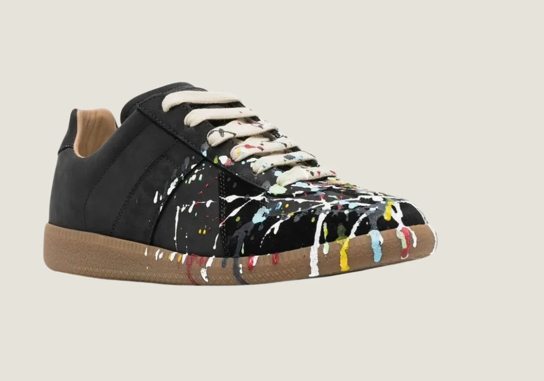 Maison Margiela Replica - Nubuck Leather & Velour / Paint Splatter - Image 3