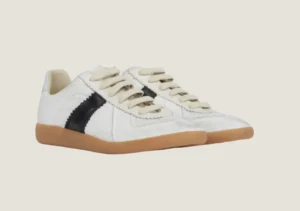 Alternative view of Maison Margiela Replica - Cotton Drill & Suede / White / Black