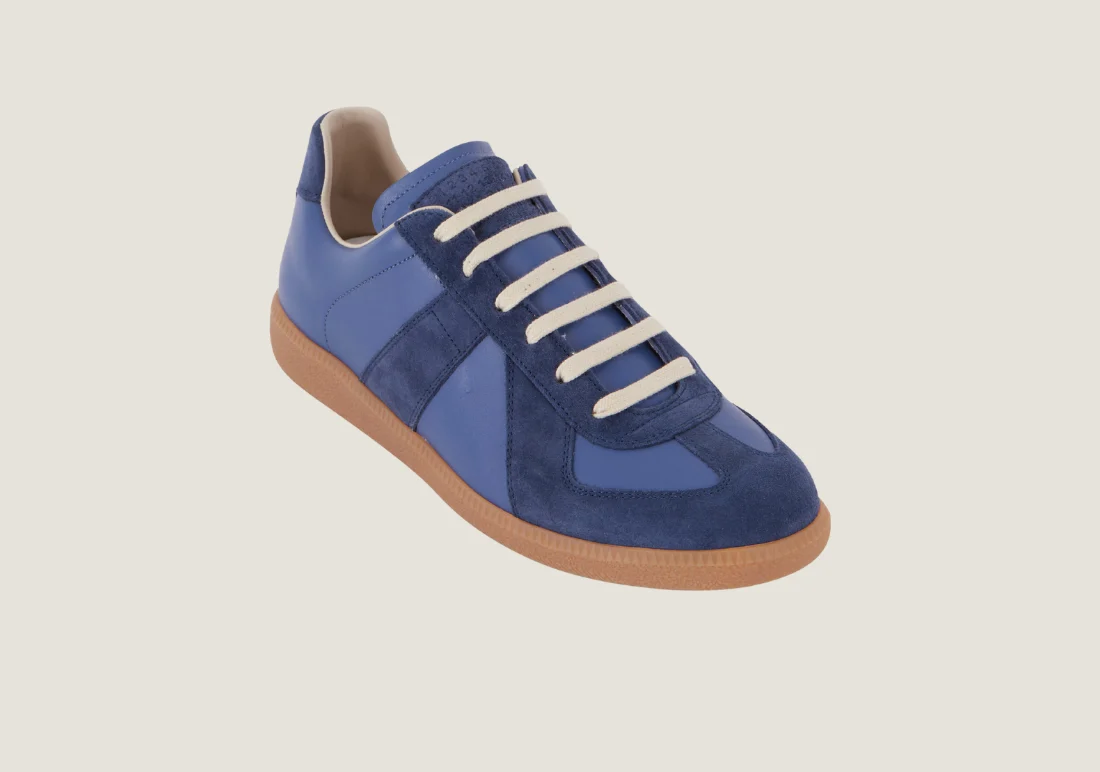 Maison Margiela Replica - Nappa Leather & Suede / Blue / Honey Sole - Image 2