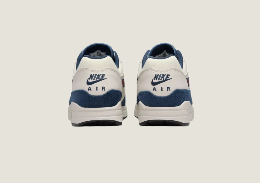 Nike Air Max 1 - "Notebook Doodles" Sail / Navy / Burgundy - Image 5