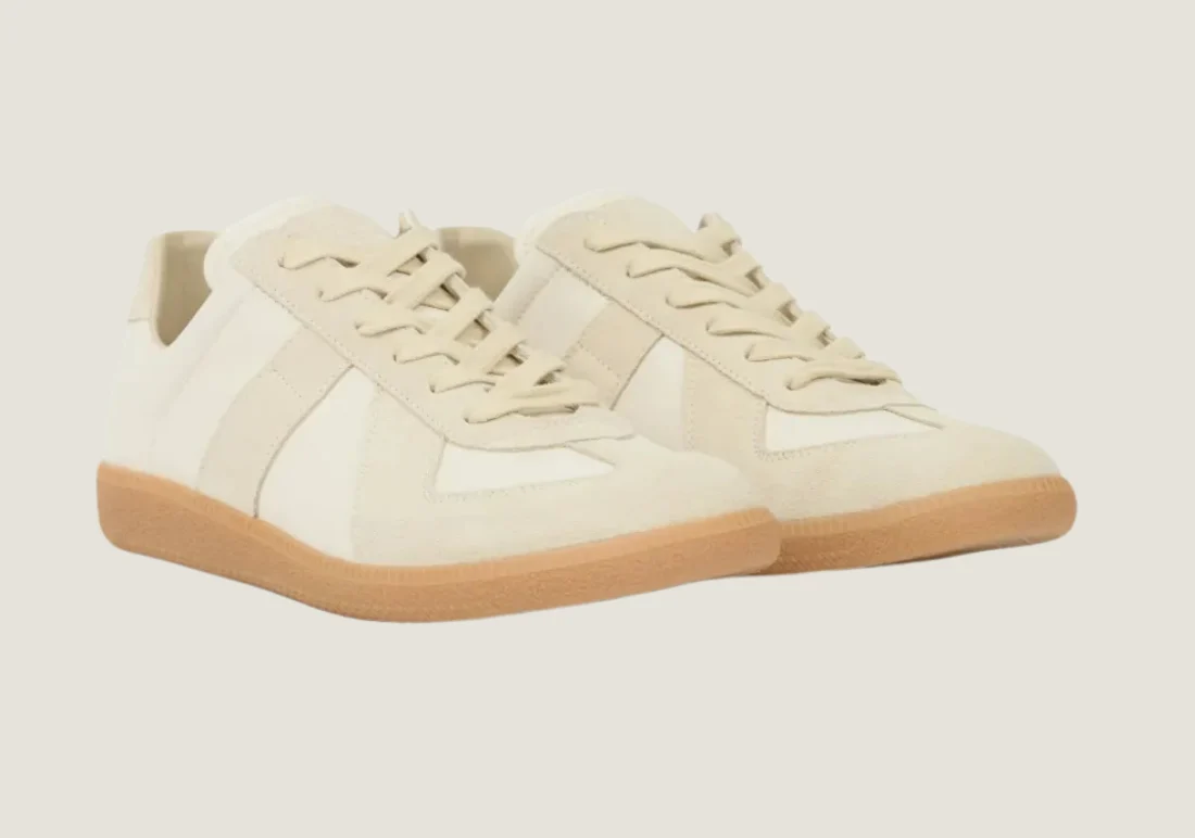 Maison Margiela Replica - Nappa Leather & Suede / Beige / Honey Sole - Image 2