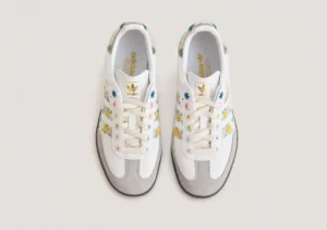 Alternative view of Adidas Samba OG Satin - White / Floral Cloud Clear Granite