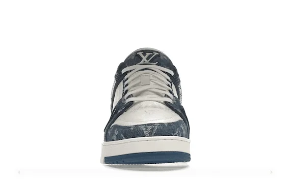 LV – TRAINER MONOGRAM DENIM WHITE BLUE - Image 2