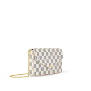 Alternative view of Louis Vuitton Felicie Pouch - Checkered Beige