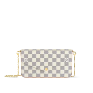 Louis Vuitton Felicie Pouch - Checkered Beige