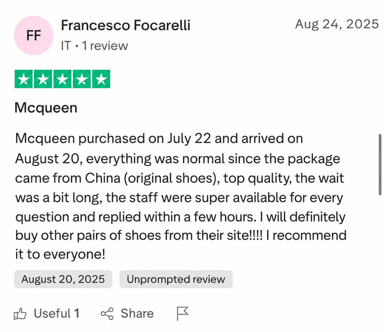 Legendrip customer feedback