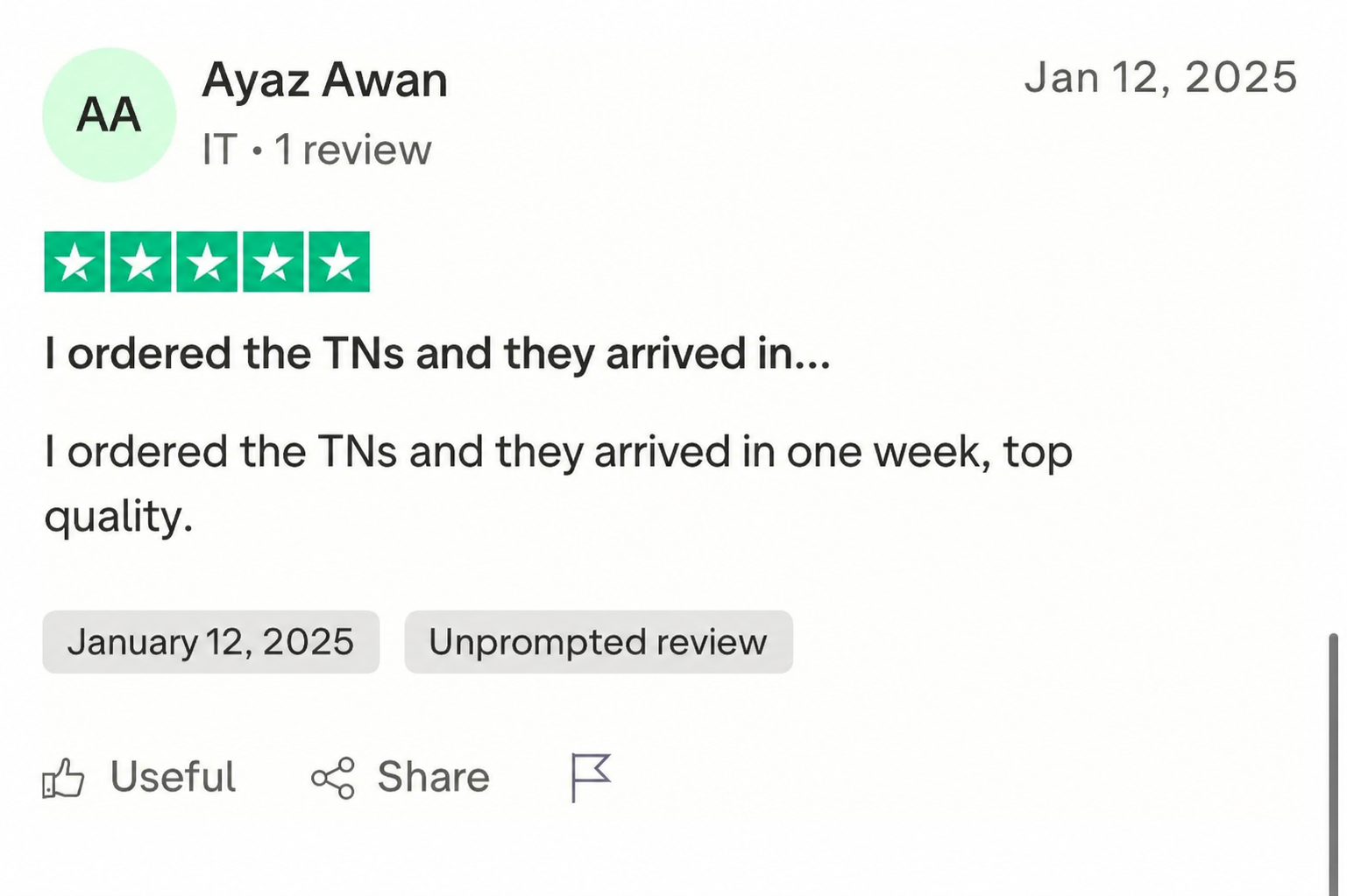 Legendrip customer review