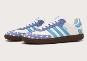 Alternative view of Adidas Samba x CDG - Blue