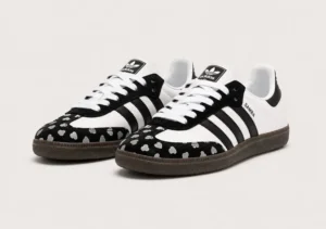 Alternative view of Adidas Samba x CDG - White / Black