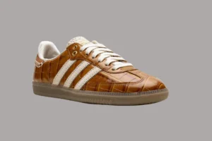 Alternative view of Adidas Samba x Wales Bonner - Brown / Gum Sole
