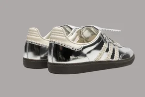 Alternative view of Adidas Samba x Wales Bonner - Metallic Silver