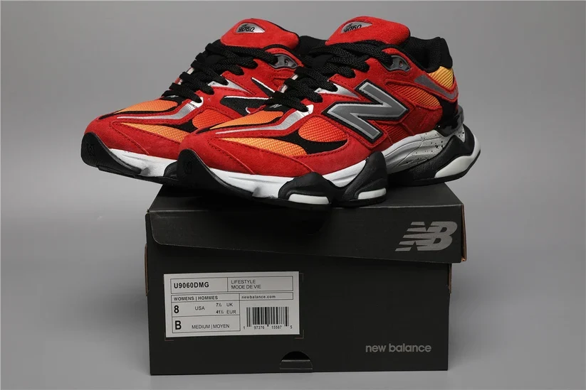 New Balance 9060 - Orange Red - Image 8