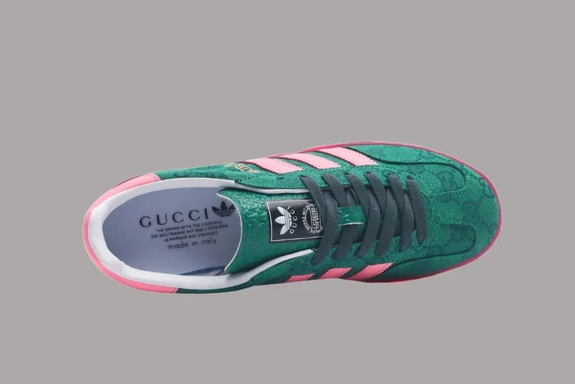 Adidas Gazelle Retro G - Pink & Green - Image 2