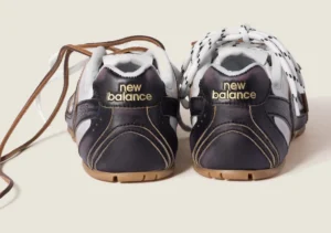 Alternative view of Miu Miu x New Balance 530 SL Runner - Deco' Calf Leather & Suede (Black / White)