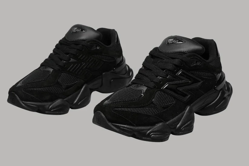 New Balance 9060 - Triple Black - Image 2