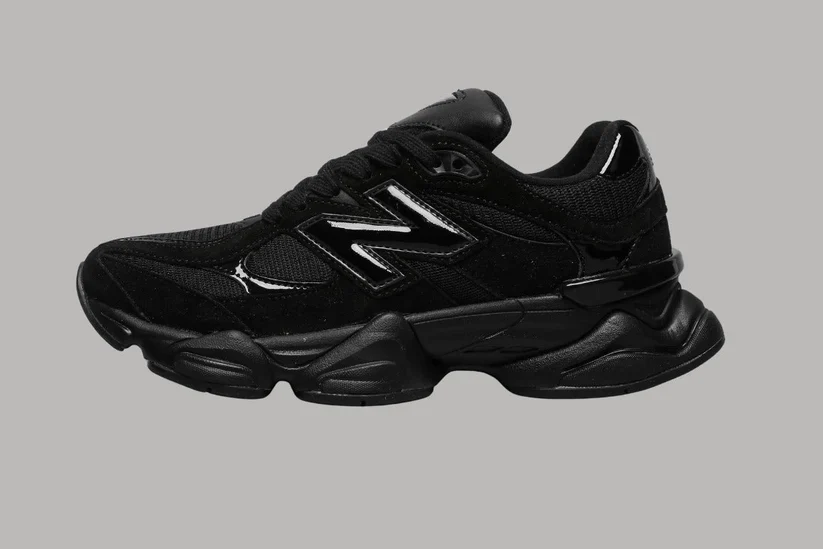 New Balance 9060 - Triple Black - Image 3