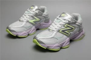 Alternative view of New Balance 9060 - White / Green AGT