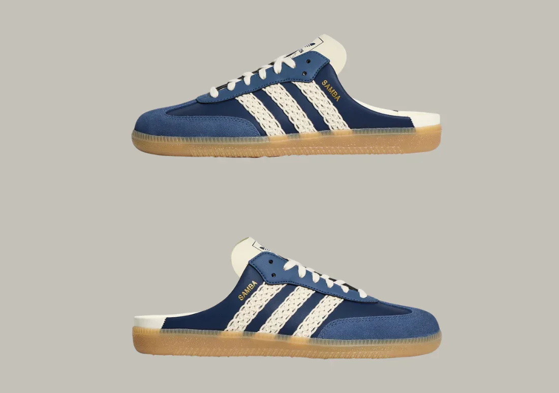 Adidas Samba OG Mule - Blue / Indigo - Image 2